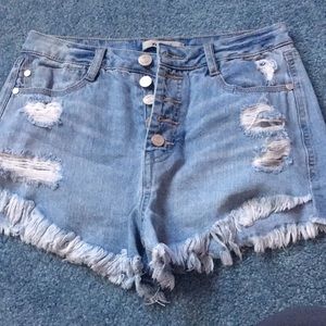High waisted refuge jean shorts